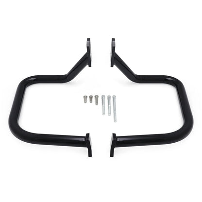 Black 1.25" Rear Crash Bar Saddlebag Guard for Harley Softail 1997-2023