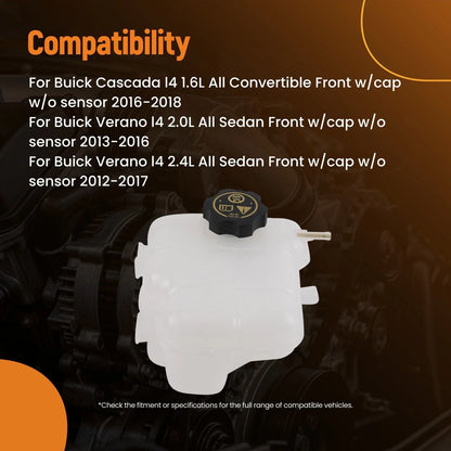 Reservoir Bottle for Coolant - Chevrolet Cruze, Orlando, Buick 2012-2018