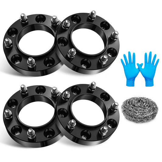 1.25" 5x150 Black Hub Centric Wheel Spacers for Toyota Tundra Lexus (2000–2023)