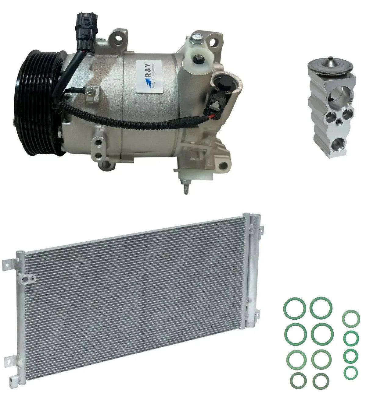 A/C Compressor Kit With Condenser for Honda Civic 1.5L (2017–2019)