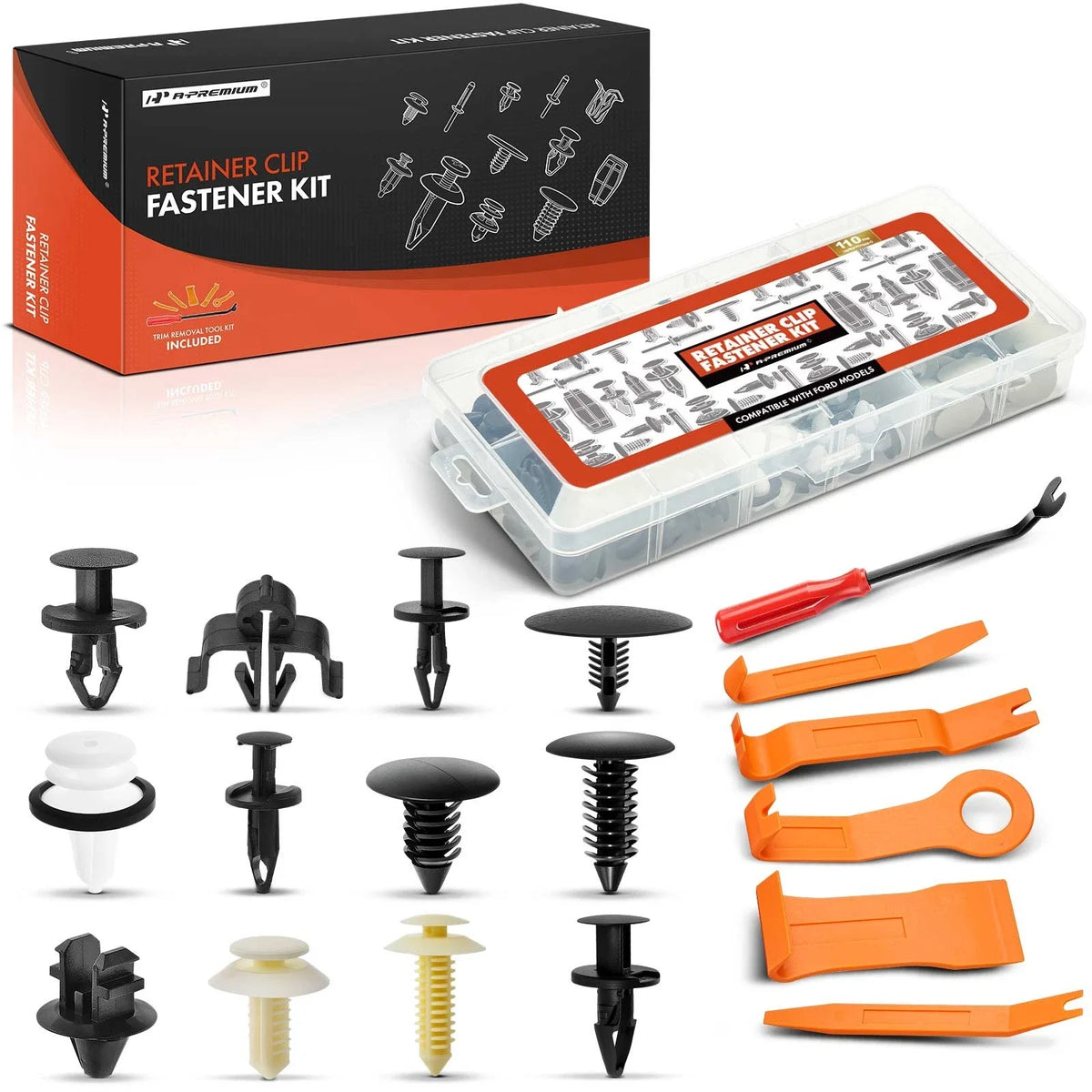 110Pcs Tailgate Trim Clip Retainer Kit for Ford F-150 (2015–2023)