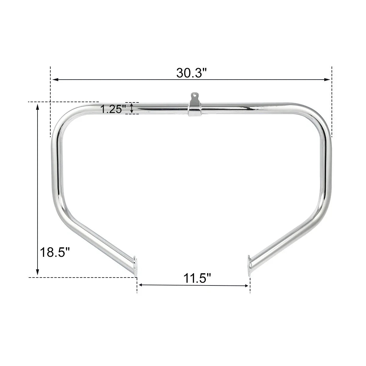 Engine Guard Bar with Fairing Support Bracket for Harley Touring 2015-2023