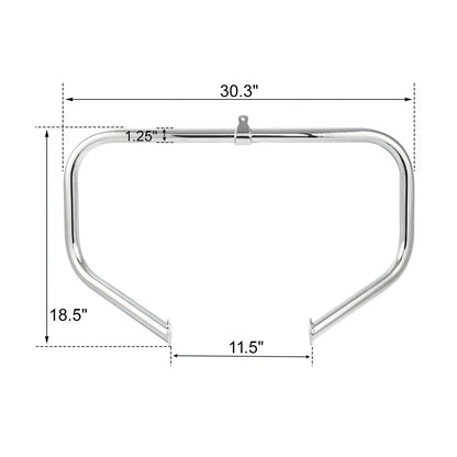 Engine Guard Bar with Fairing Support Bracket for Harley Touring 2015-2023