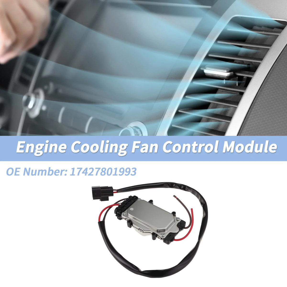 Engine Cooling Fan Control Module No. 17427801993 for BMW 1 Series (2007–2011)