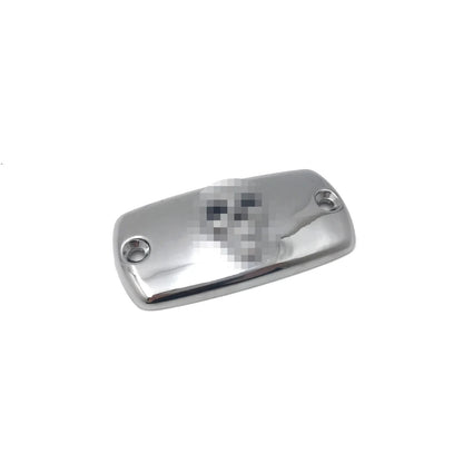Chrome Brake Fluid Reservoir Cap with Skull Design for VTX 1997-2009