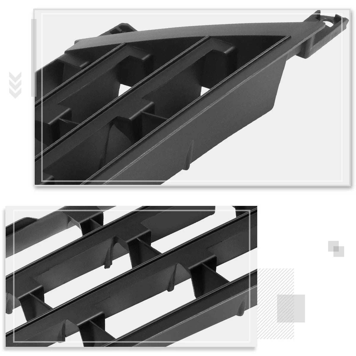 Right Outer Grille - Square Mesh Factory Style for Nissan Rogue 2008-2010