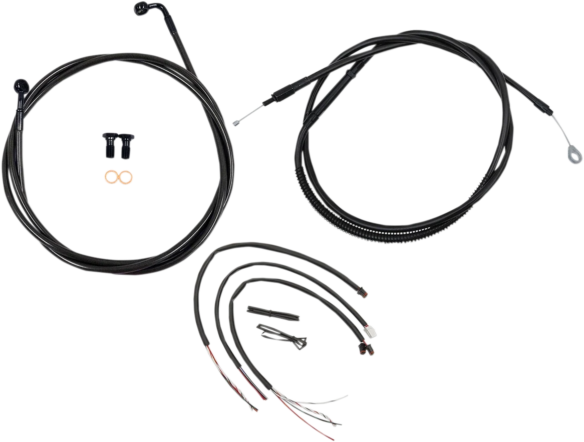 Complete Midnight Braided Cable Kit for Harley Davidson (2018–2019)