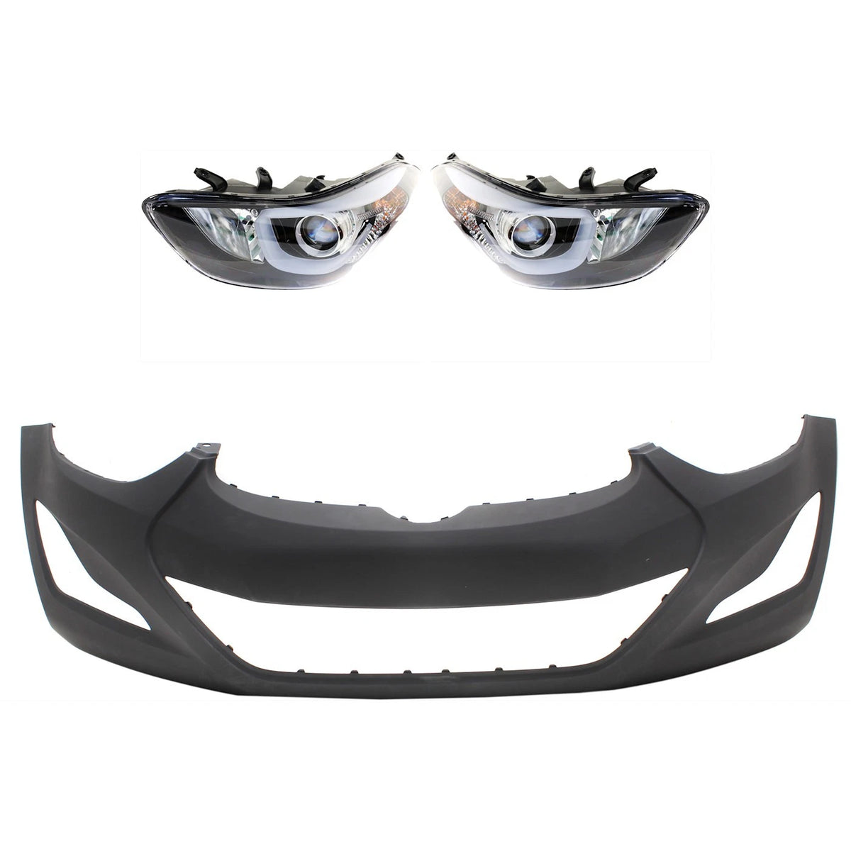 Headlight Set for Hyundai Elantra (2014–2016) - Driver & Passenger Side