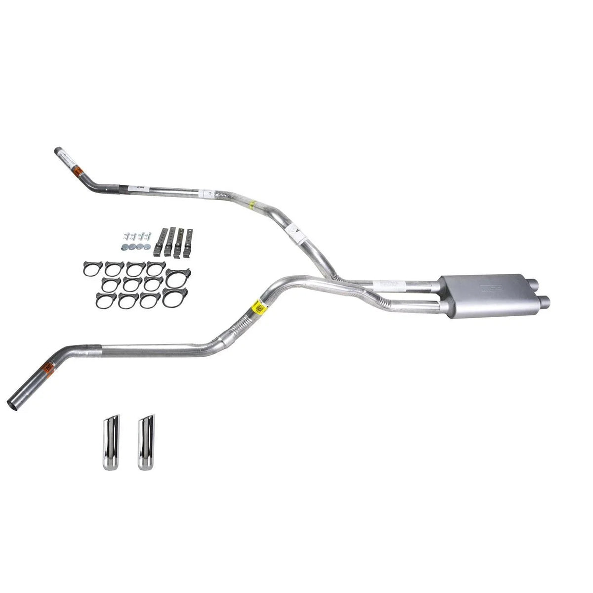 Dual Exhaust 2.5" Pipe & Flowsound Muffler for Titan (2004–2005)