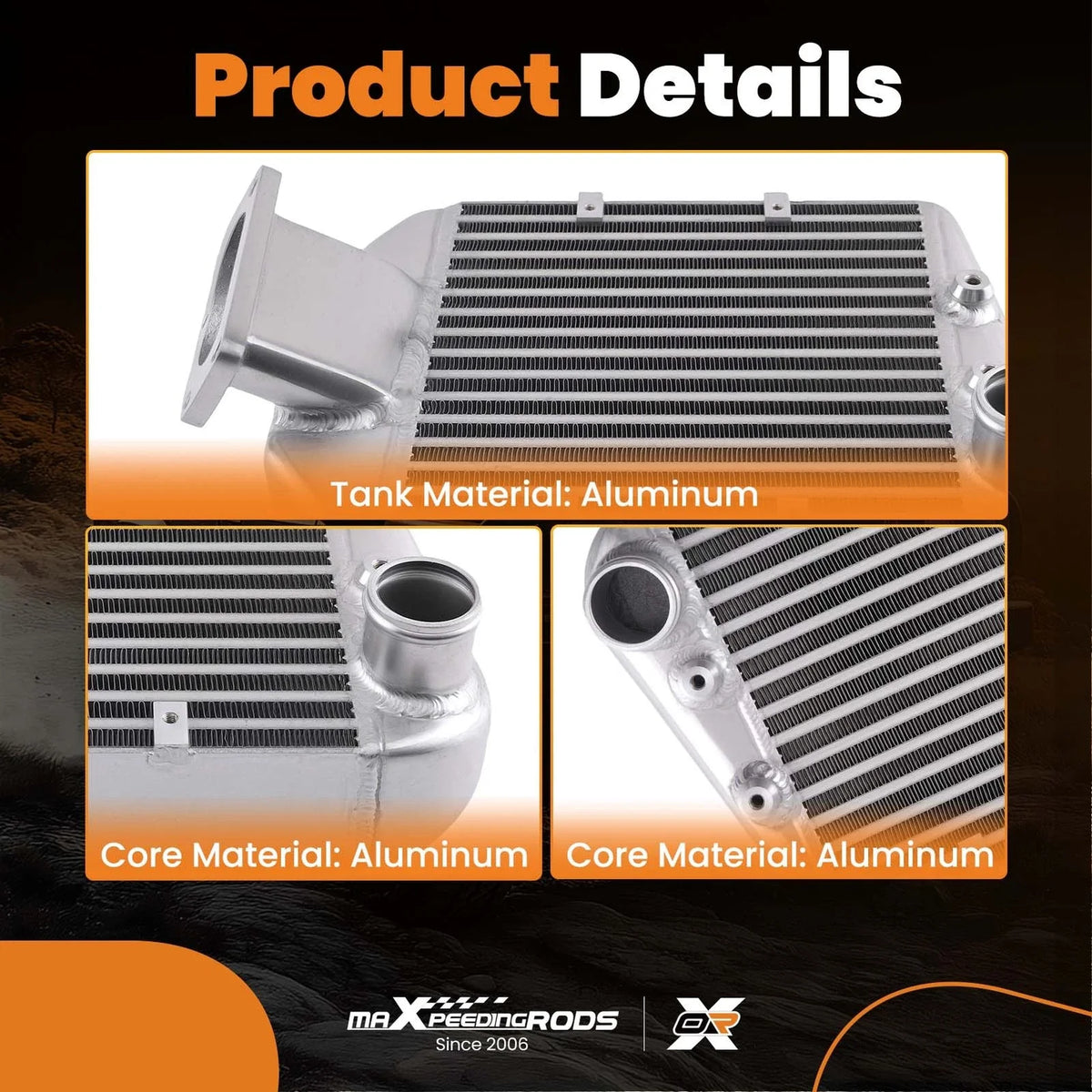 Top Mount Turbo Intercooler for Toyota Landcruiser 80 100 (1990–2007) 1HD-T 4.2L