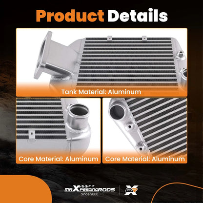 Top Mount Turbo Intercooler for Toyota Landcruiser 80 100 (1990–2007) 1HD-T 4.2L