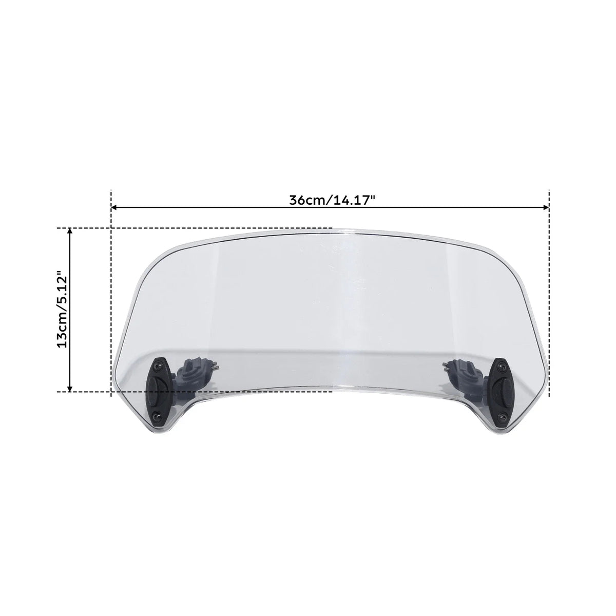 Spoiler Deflector Extension for Windshield on Universal Motor Scooters