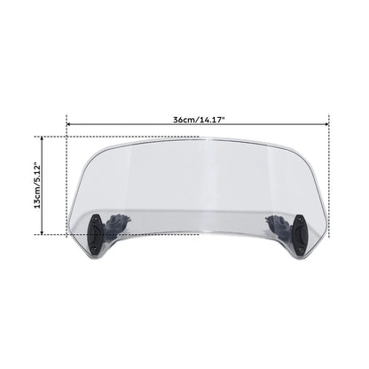 Spoiler Deflector Extension for Windshield on Universal Motor Scooters