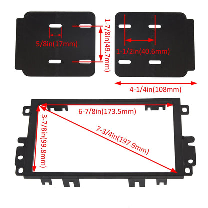 2Din Dash Kit with Wire Harness for Chevy, GMC, Pontiac, Buick (1992–Present)