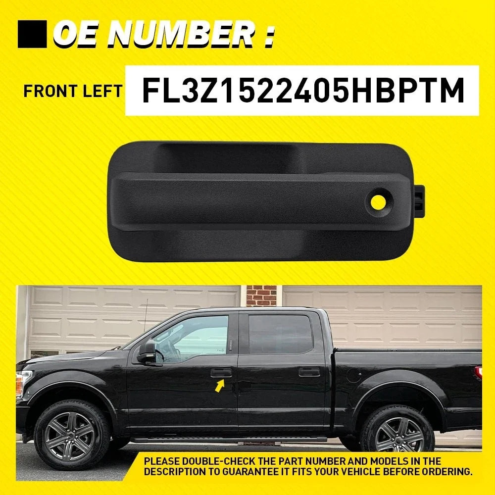Exterior Door Handle Front Left for Ford F150 (2015–2020) - Smooth Black