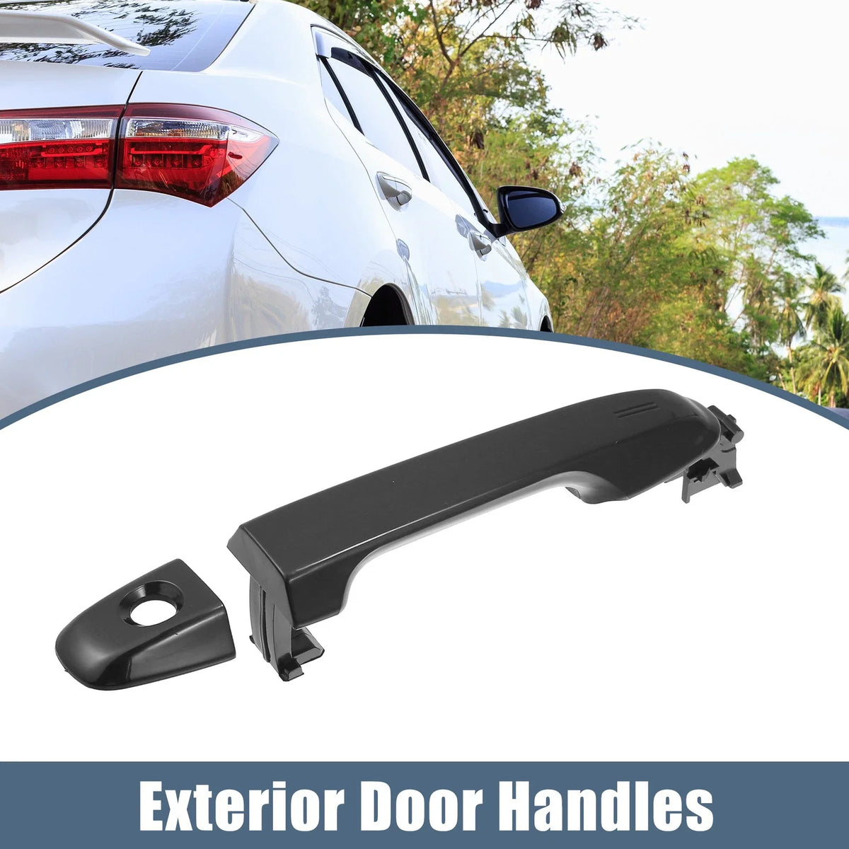 Front Left Driver Side Door Handle for Toyota Camry (2012–2017) Black