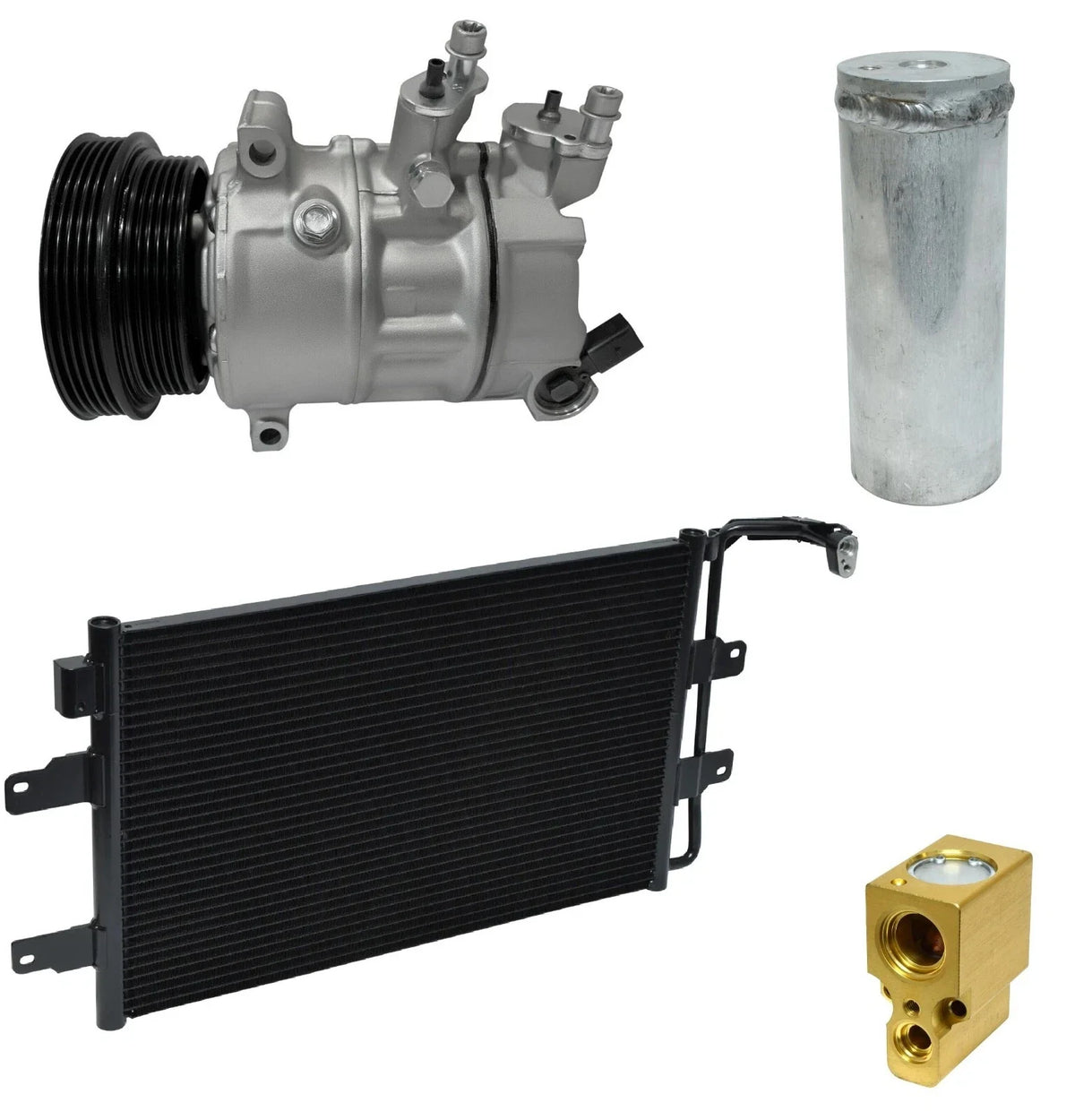 AC Compressor Kit With Condenser for Volkswagen Beetle 2.5L (2011–2011)