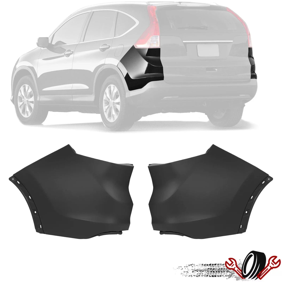 Rear Upper Bumper End Cover for Honda CR-V (2012–2014)