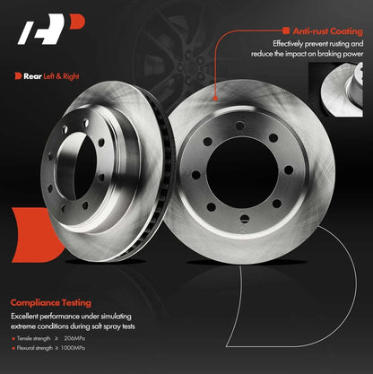 Disc Brake Rotors (Rear) for Ford E-150 E-250 E-350 2008-2014