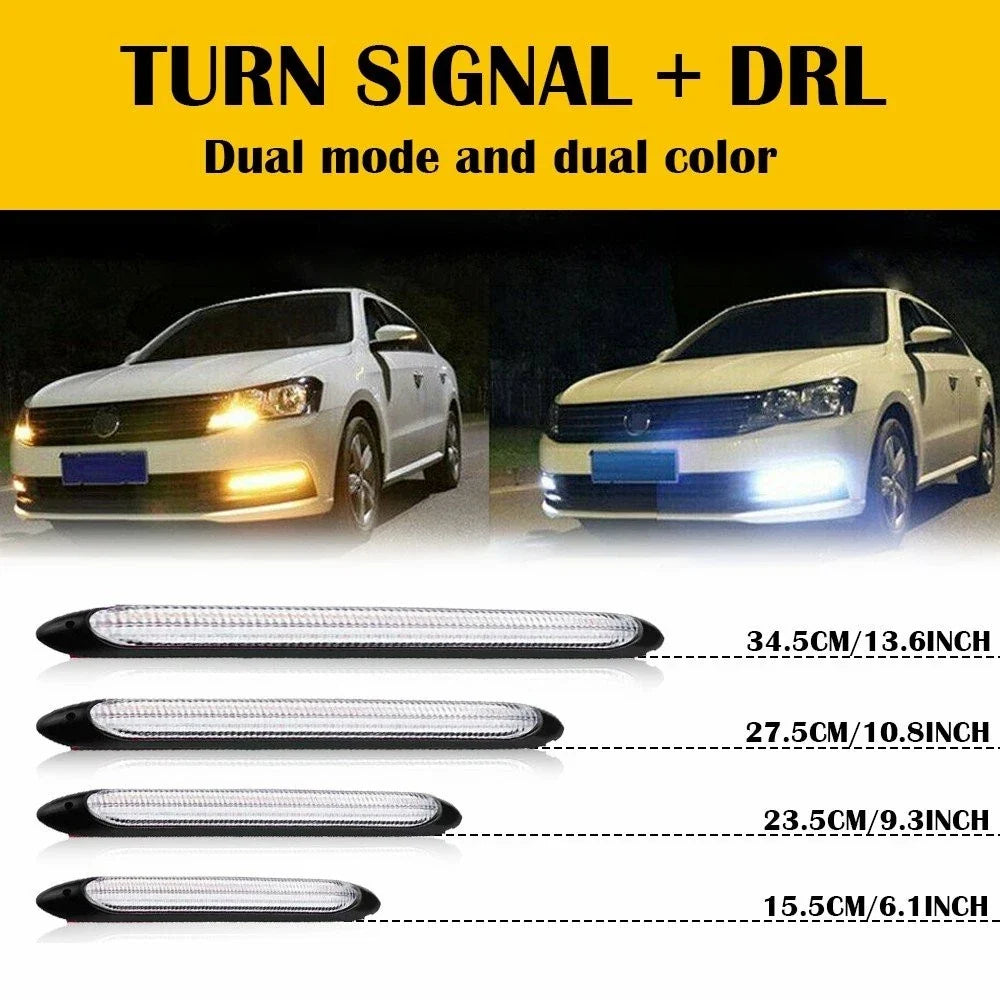 23.5/27.5/34.5cm Sequential DRL LED Light Strip