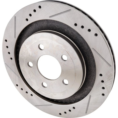 Brake Disc Set for 2015–2022 Ford Mustang, Drilled and Slotted