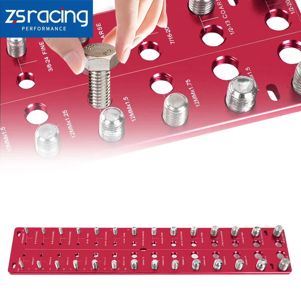 Thread Checker Gauge for Inch and Metric Screws