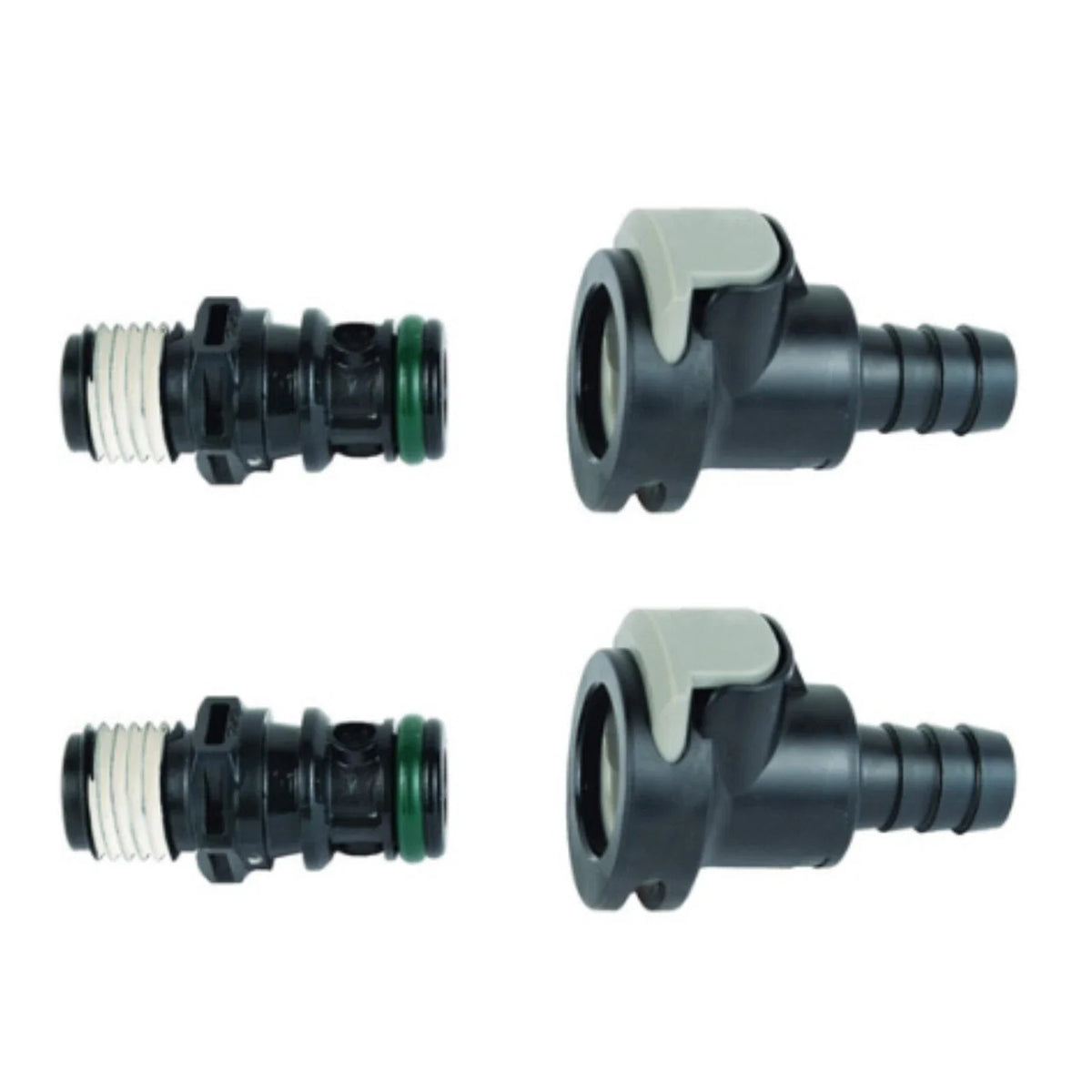 2Pcs Sprayless Connector with Thread Sealant for Universal Applications