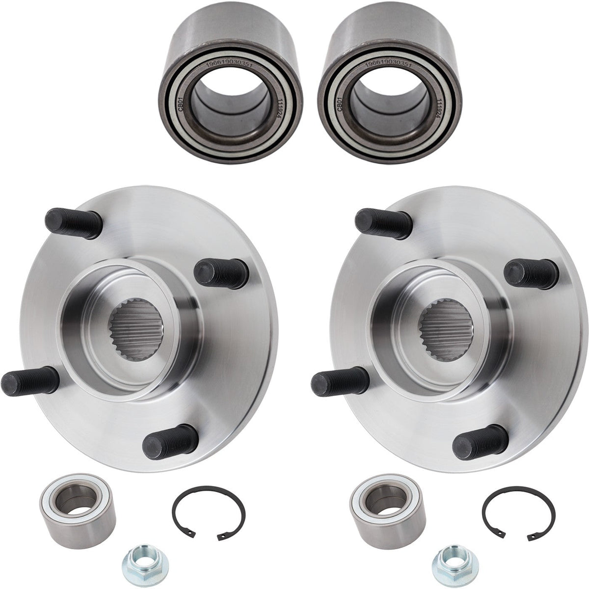 2-Piece Wheel Hubs for Ford Focus