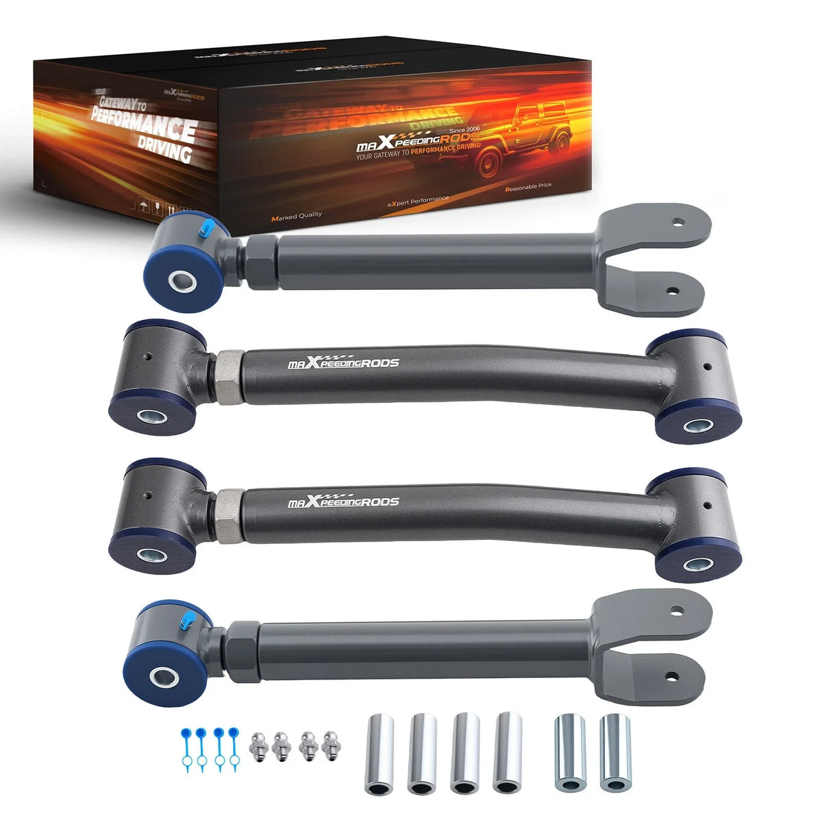 Set of 4 Adjustable Control Arms for Jeep TJ Wrangler 1997-2006