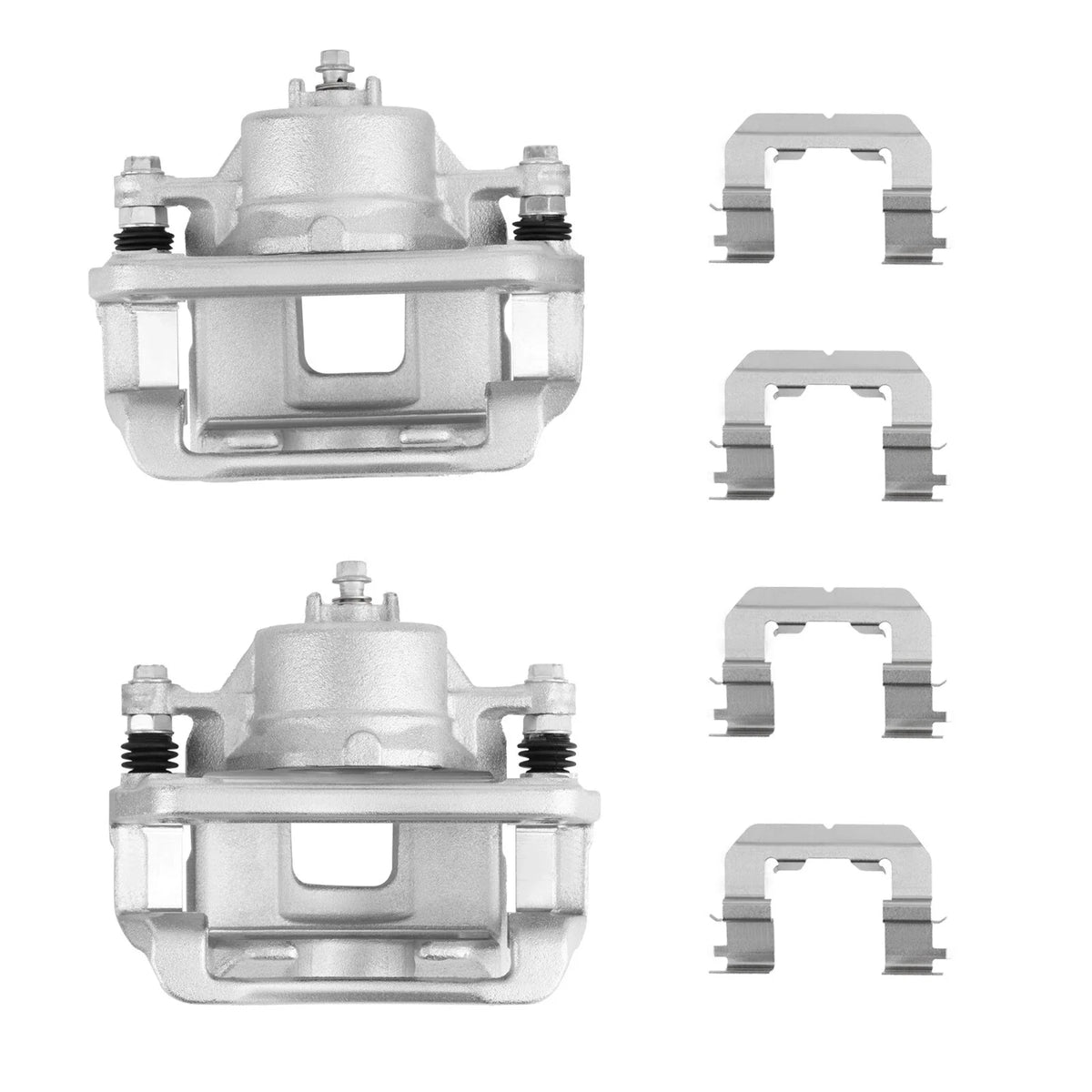 Front Pair (2) Brake Caliper w/ Bracket for Hyundai Santa Fe (2010–2012) 19-B6463