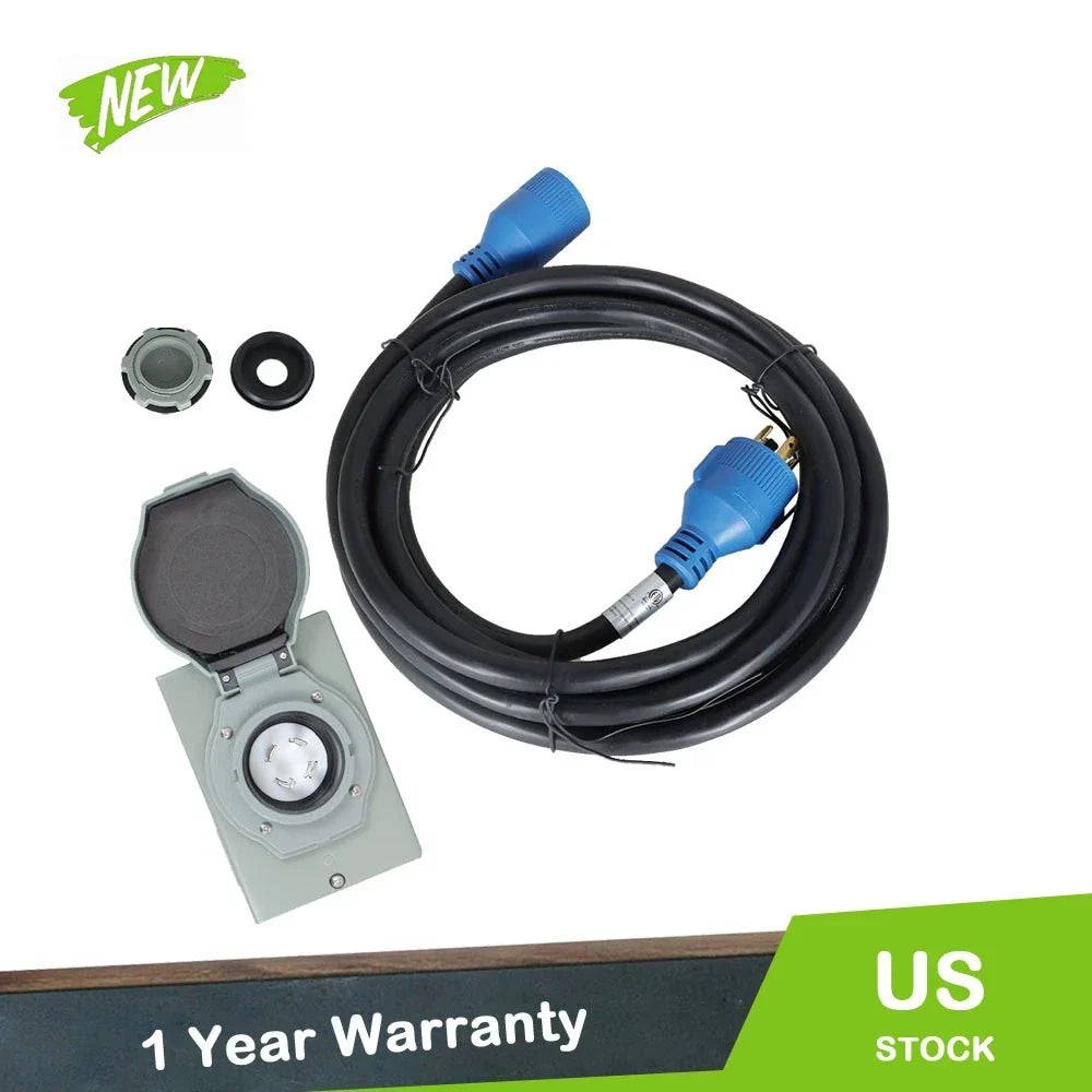 30A Generator Extension Cable for RV (L14-30P)
