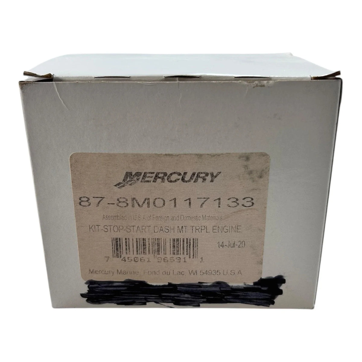 Triple Engine Start/Stop Dash Mount Panel for Mercury Marine (OEM)