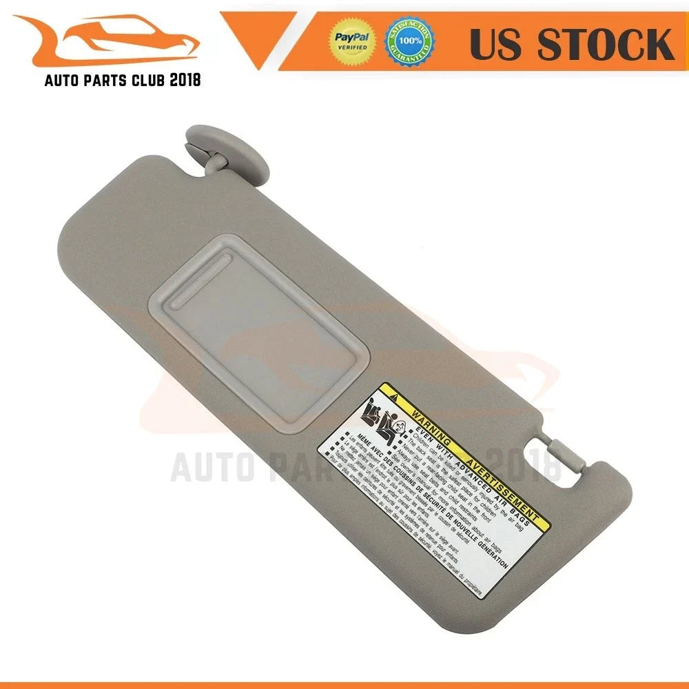 Left Driver Side Gray Sun Visor for Toyota 4Runner (2004–2008)