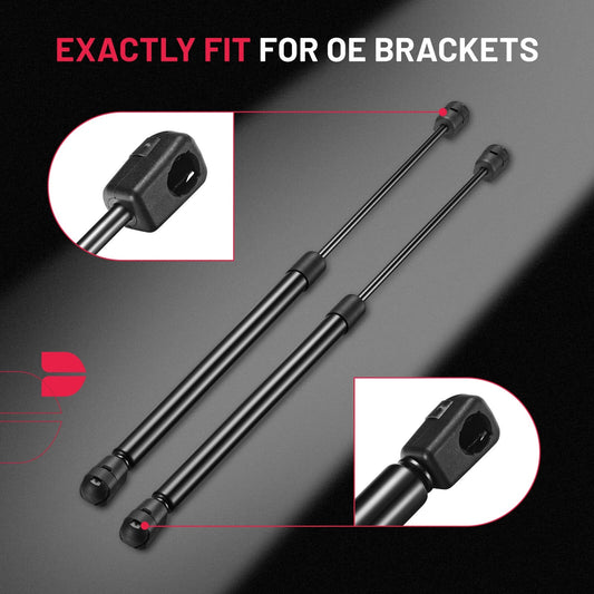 C16-04155 Gas Struts for Leer Camper Shell Rear Topper Window (17", 49Lbs/220N)