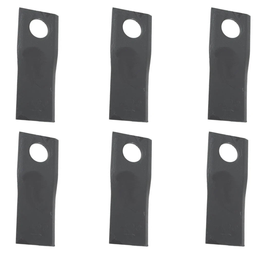 6 Angled Blades for John Deere 1326 1327, Gehl 162 165 2340 2360