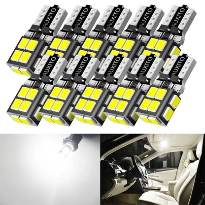LED License Plate Light Bulb Set of 10 for AUXITO (168 194 2825)