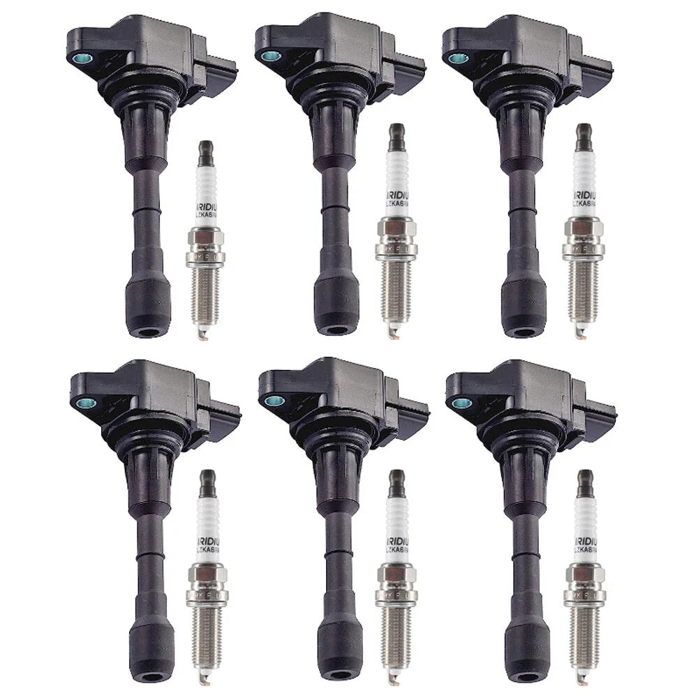 6X Ignition Coil + 6X Spark Plug for Nissan Murano Maxima 3.5L (2009–2019) UF550