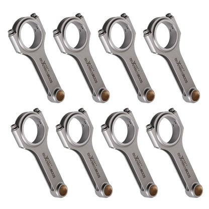 8-Piece H-Beam Rods for Chevy GMC Big Block 396/454/502 (6.135", ARP2000)