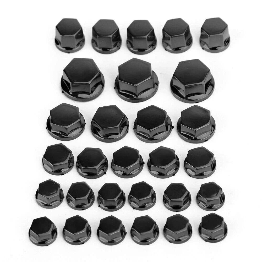 Hexagon Socket Screw Cover Set for Motorcycles - 30 Pieces