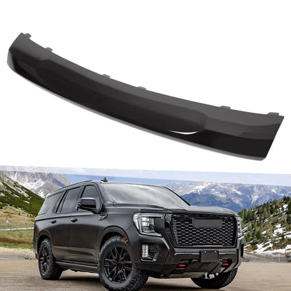 Steel Front Bumper Trim Valance - Gloss Black for GMC Yukon XL 2021-2024