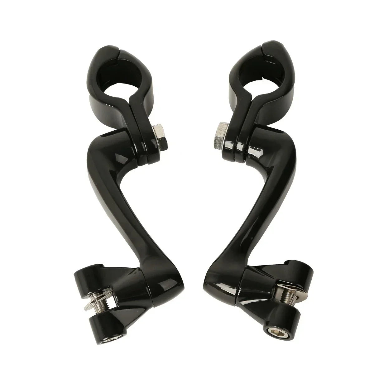 Highway Foot Peg Mounts 1.25" Adjustable for Harley Engine Guards