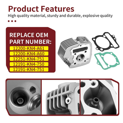 Gasket Included Cylinder Head for Honda CRF100F 2004-2013 12200-KN4-A61