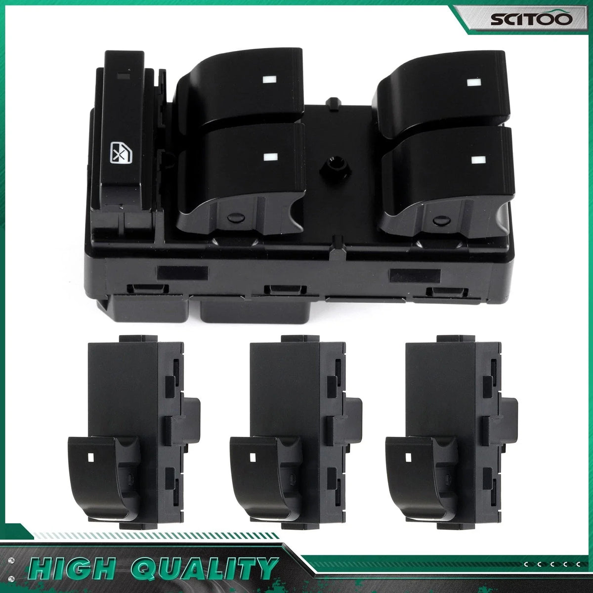 Power Window Switch: 1 Driver & 3 Passengers for GMC Sierra 1500 2007-2013