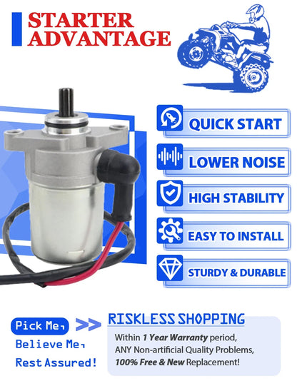 90cc 2-Stroke Starter Motor for E-TON RXL-90R Viper 90R