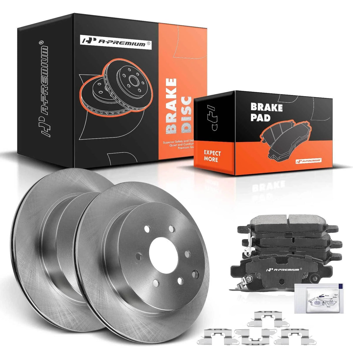 Rear Disc Brake Rotor & Ceramic Pads for Nissan Pathfinder (2005–2012)