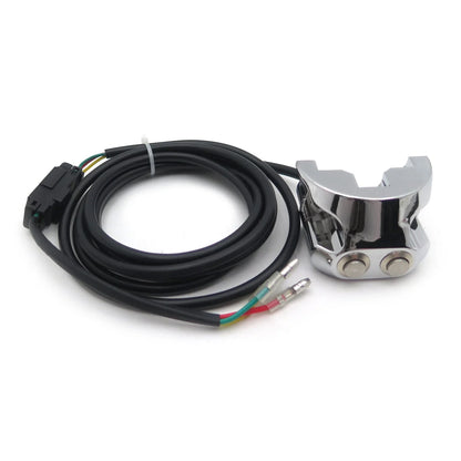 Air Ride Switch Controller Chrome for Harley D, Handlebar Mounted