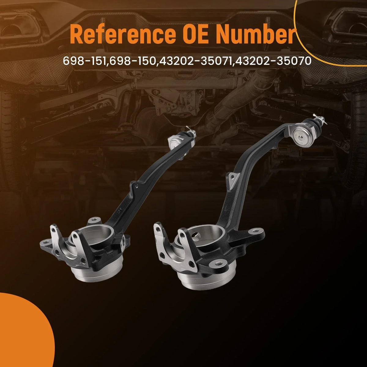 Front Knuckle Pair for Toyota Tundra (2000-2003) & Sequoia (2001-2003)