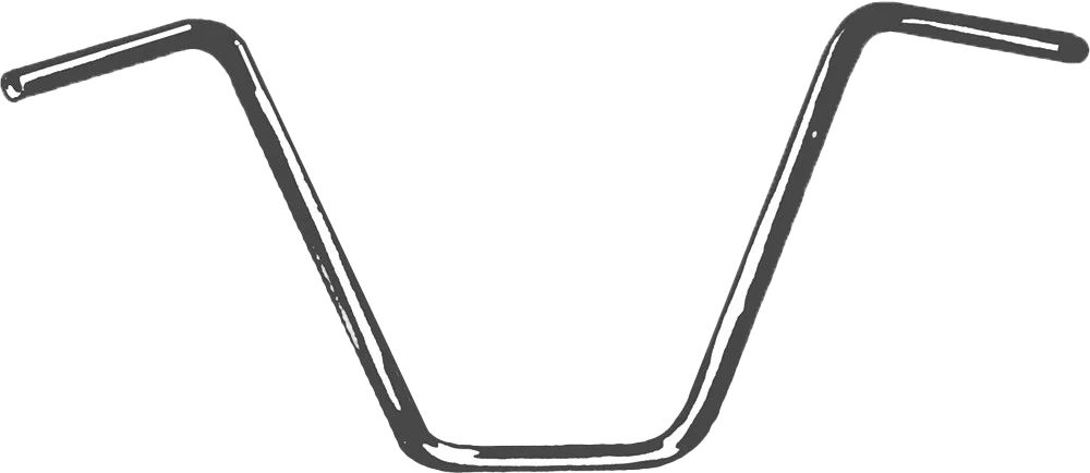 1" Handlebar Ape Hanger 12" Rise for Motorcycle