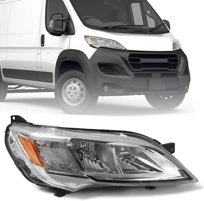 Halogen Headlight w/ Bulb for Passenger Side Dodge Ram Promaster 2023-2026