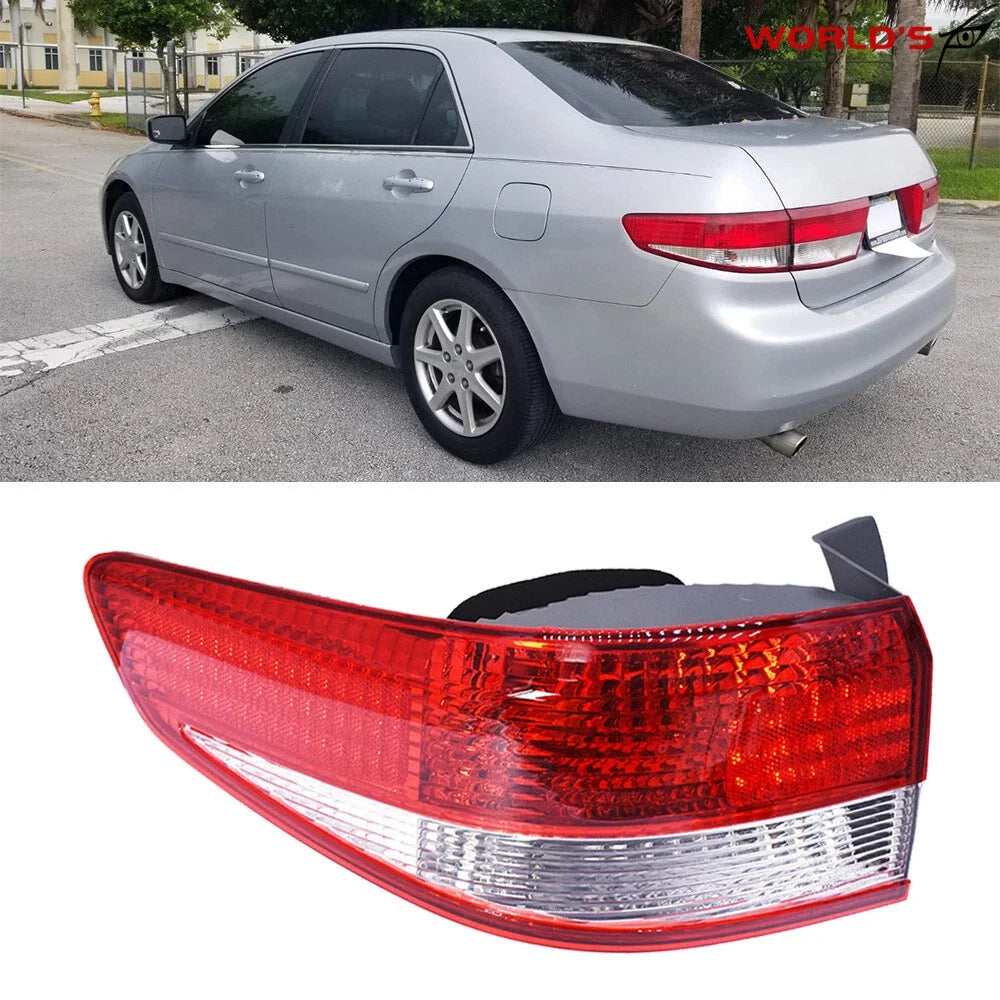 Driver Left Tail Light Assembly for Honda Accord Sedan (2003–2004) LED Chrome
